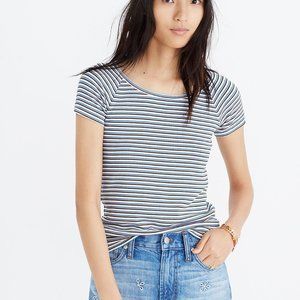 Madewell Canal Stripe Top Size Medium